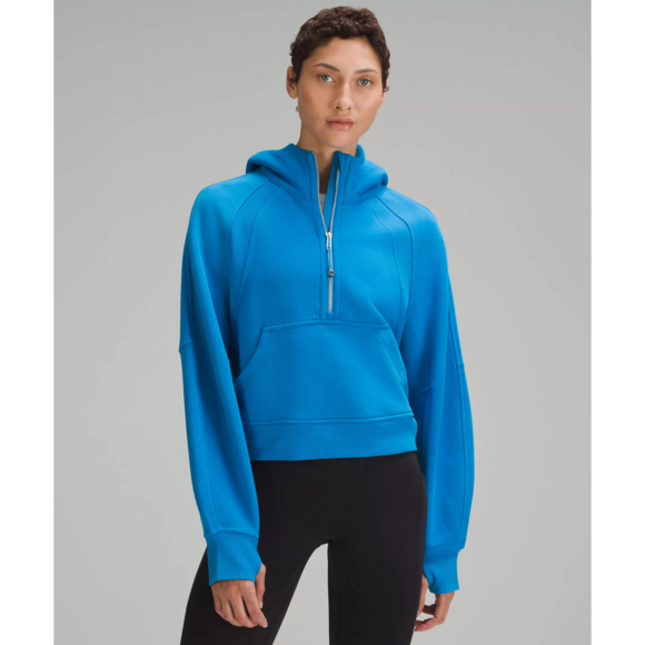 Lululemon Sweaters - Lululemon Scuba Oversized Half-Zip Hoodie in Blue